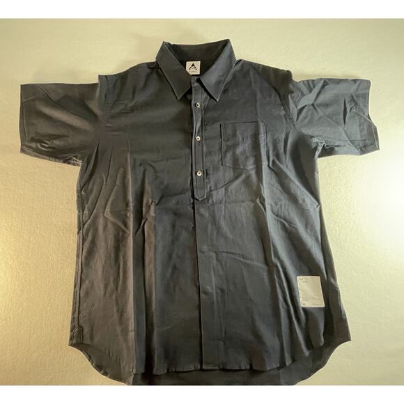 Wasted Collective Size XL‎ 3/4 Button Down Short Sleeve Shirt Pocket NWOT Blue - Picture 12 of 12